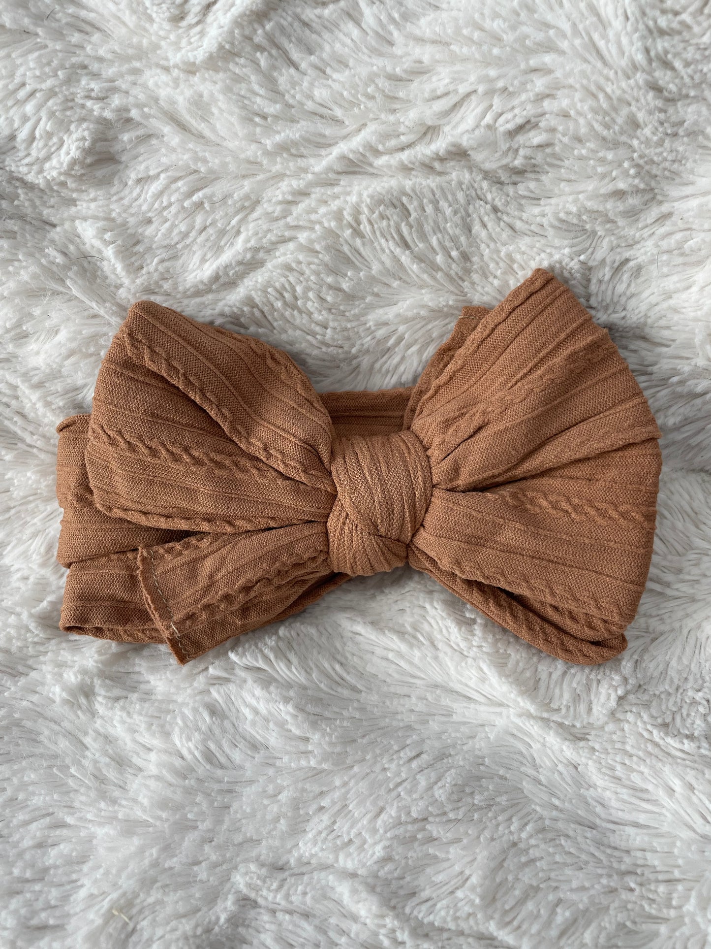 Cable Knit Bow